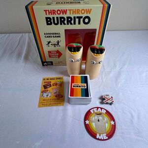 Exploding Kittens Throw Throw Burrito Dodgeball Card Game Party Game Complete